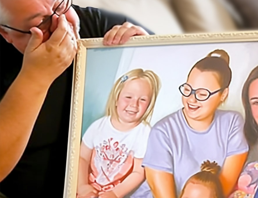 Surprenez votre famille avec une peinture faite sur commande